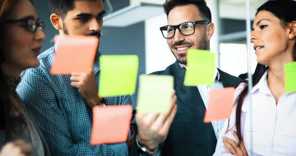istock Business people conference in modern office 886131580