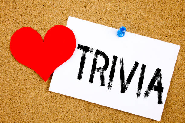 istock Conceptual hand writing text caption inspiration showing Trivia concept for Unimportant Quiz Fun and Love written on sticky note, reminder cork background with copy space 886134772