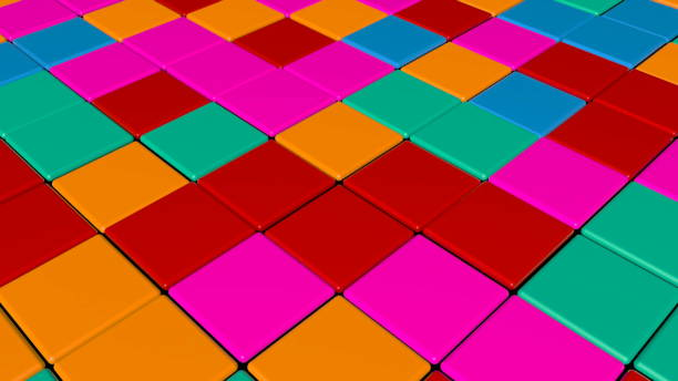 disco dance floor. abstract background - equal opportunity flash imagens e fotografias de stock