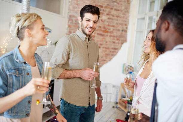 istock Companions with champagne 886148674