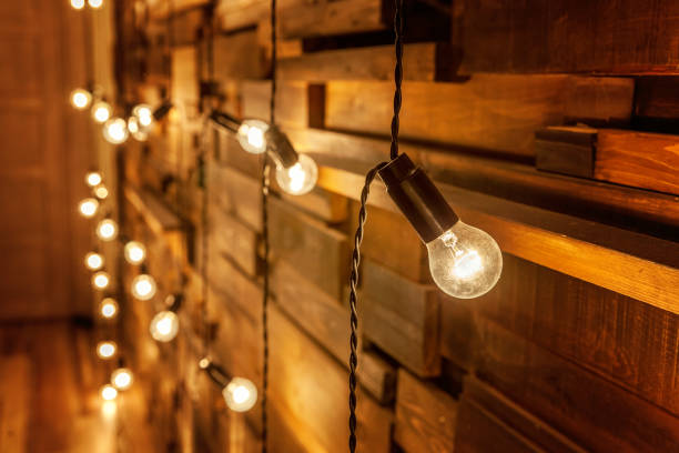 istock wooden background with lamps 886205432