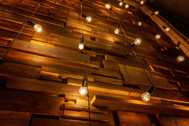 istock wooden background with lamps 886214618