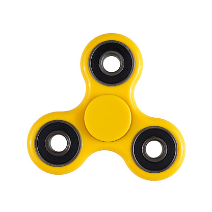 Fidget spinner toy isolated on white background