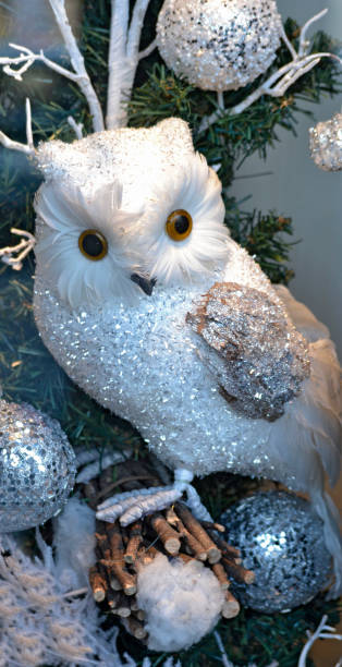 istock White owl toy as new year's decoration 886227262