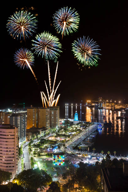 istock Fireworks above Malaga city at night 886240962