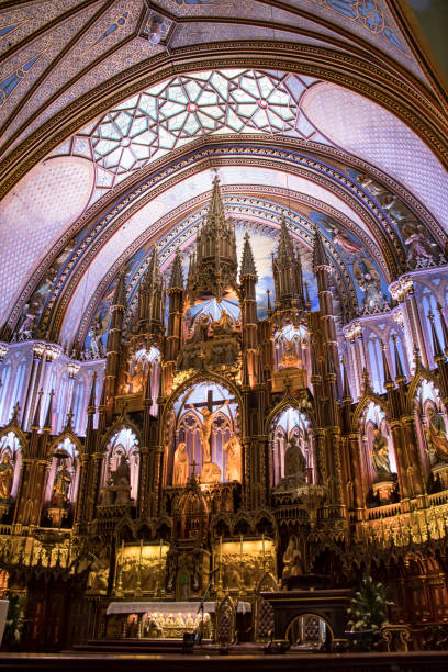 istock Alter inside Basilica of Notre Dame, Montreal, Quebec, Canada. 886244134