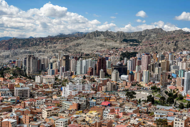 istock Panoramic view of La Paz, Bolivia 886247420