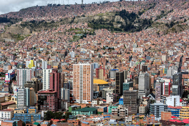 Panoramic view of La Paz, Bolivia