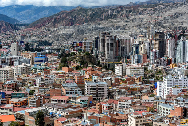 istock Panoramic view of La Paz, Bolivia 886249494
