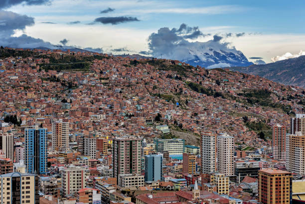 istock Panoramic view of La Paz, Bolivia 886257958