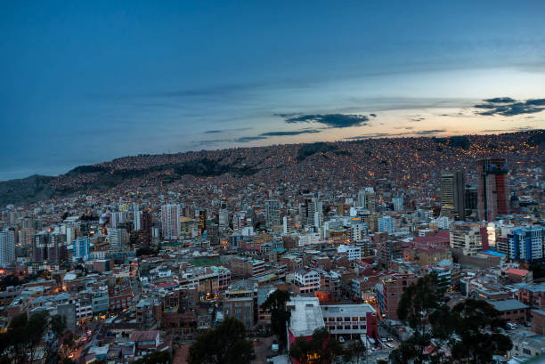 istock Panoramic view of La Paz, Bolivia 886258002
