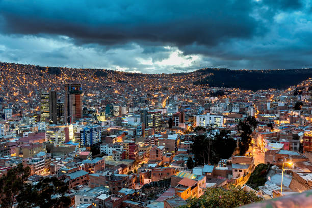istock Panoramic view of La Paz, Bolivia 886258022