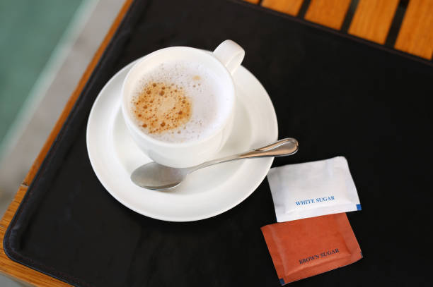 istock Cup of espresso coffee on the table. 886280588