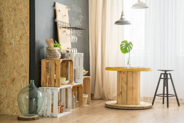 istock DIY furniture in eco cafe 886308586