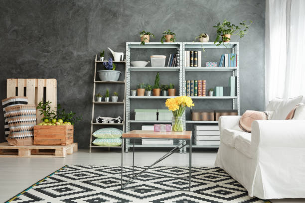 istock Metal and wooden decor 886308772