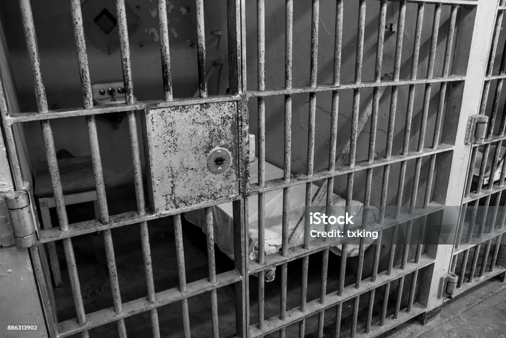 Gitterstäbe - Lizenzfrei Gefängniszelle Stock-Foto