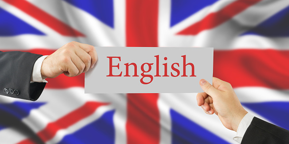 Learn English concept. Time to Learning languages