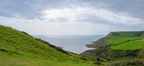 istock Panoramic view of Jurassic Coast 886374446