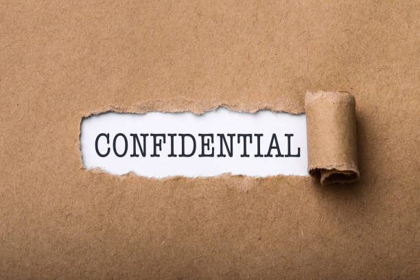 istock Paper Tear With Word Confidential 886384582