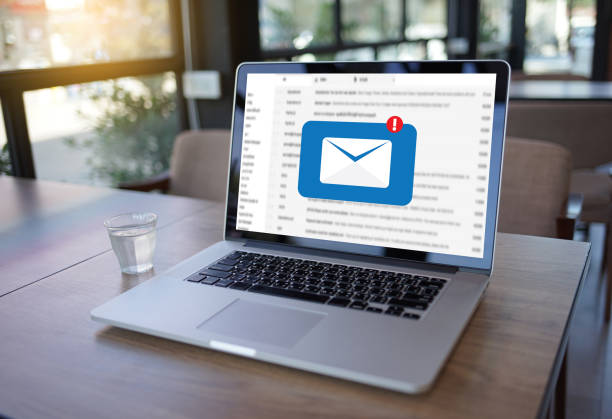 istock Mail Communication Connection message to mailing contacts phone Global Letters Concept 886394976