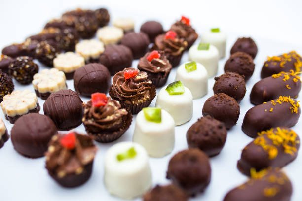 istock Delicious chocolate pralines 886402438