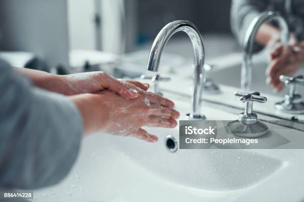 Its Vital To Practice Good Personal Hygiene Stock Photo - Download Image Now - Washing Hands, Soap, Women