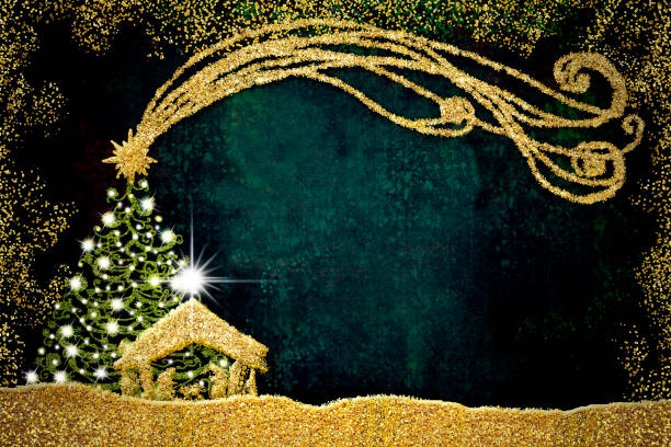 istock Christmas Nativity Scene greetings cards 886450650