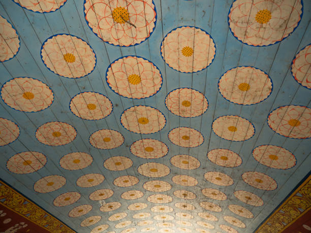 Pattern ceiling in the temple in Sri - Lanka