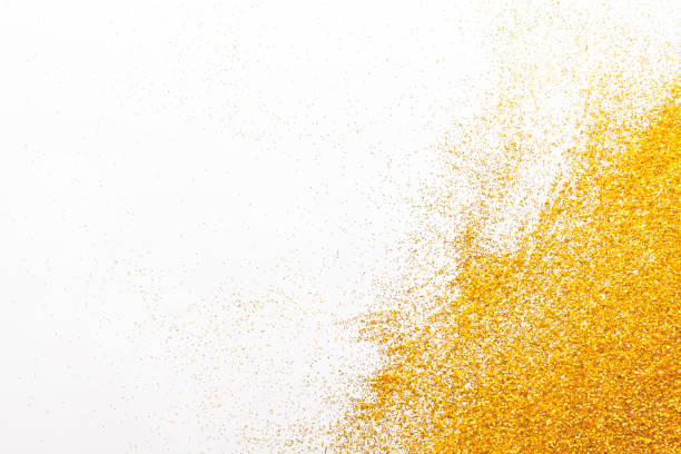 istock Golden glitter sand texture, abstract background. 886487814