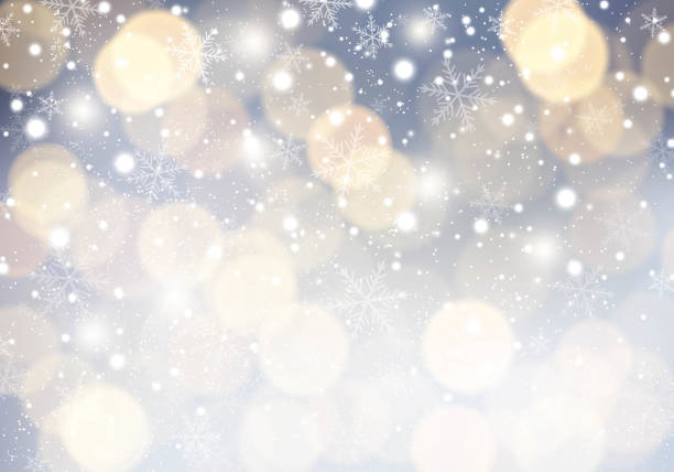 illustrazioni stock, clip art, cartoni animati e icone di tendenza di sfondo natalizio con fiocchi di neve. illustrazione vettoriale. - window snow christmas decoration