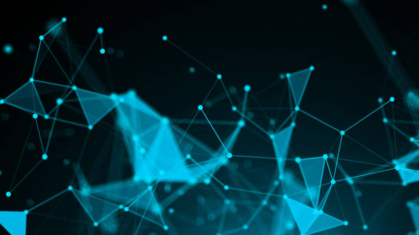 istock Abstract Polygonal Space Background with Connecting Dots and Lines 886500476