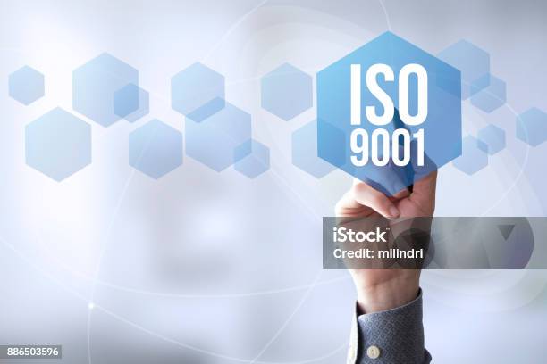 Verbindungen Stift Touch Iso 9001 Stockfoto und mehr Bilder von Urkunden - Urkunden, Qualität, Buchprüfung