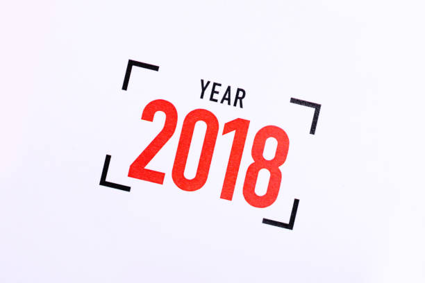 istock Close up of year 2018. 886507772