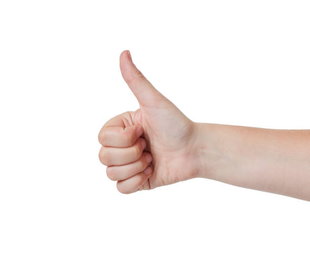 istock Hand gives enthusiastic 'Thumbs up' gesture 886507800