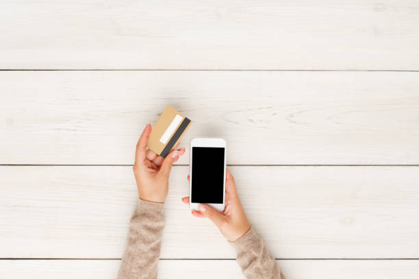 Online shopping in internet concept