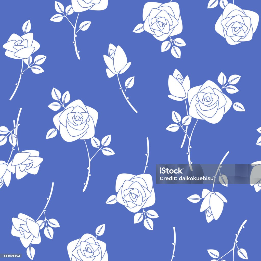 Rose X Pattern Rose Pattern Stock Illustration - Download Image Now - Art And Craft ...