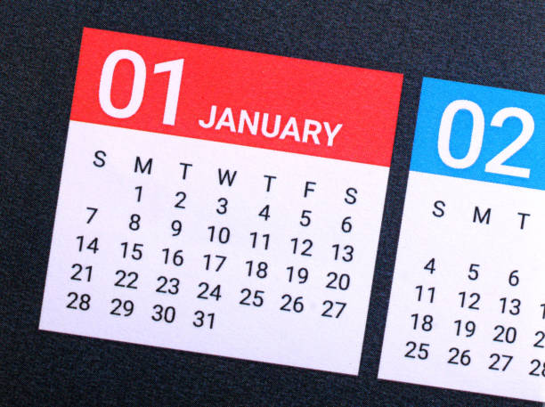 istock Close up of January 2018. 886511088
