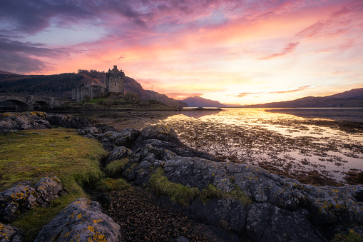 Sunset at Kyle of Lochalsh, Scotland, United Kingdom