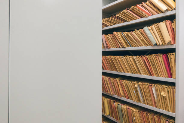 istock Shelves of files 886541082