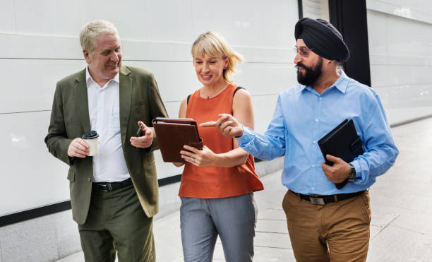 istock Business People Walking Together Concept 886541694