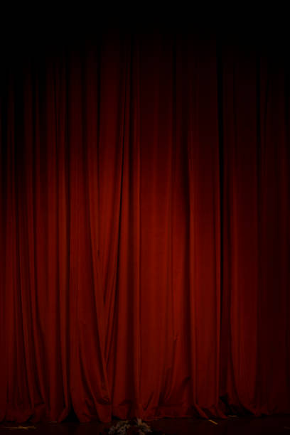 istock Red Curtain in the theater 886541698