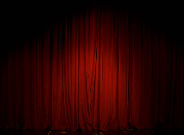 Red Curtain in the theater