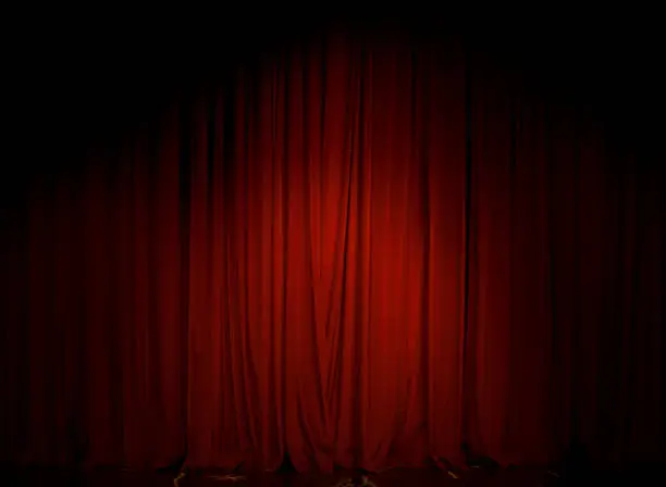 Photo of Red Curtain in the theater