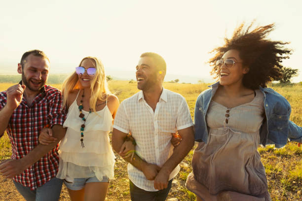 istock Group of young people having fun 886553858