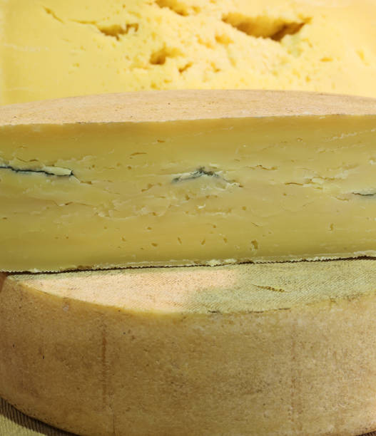 istock seasoned cheese with a little of mold inside 886554442
