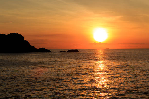 istock Sunrise over pacific ocean in vietnam's east pole 886557622