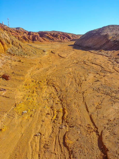 istock Remains of an open pit iron mine 886557924