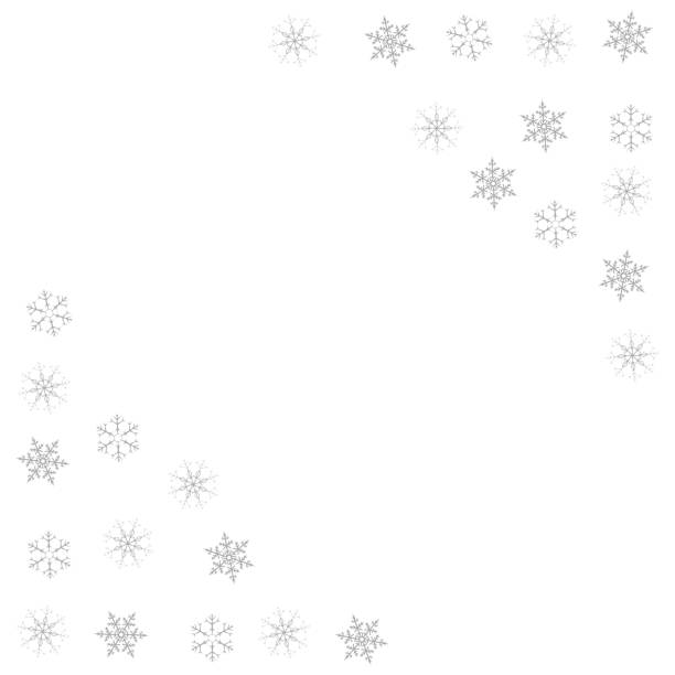 istock Festive decorative frame made of snowflakes on a white background. For posters, postcards, greeting for Christmas, new year. 886564430