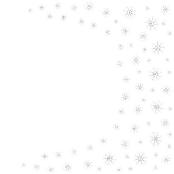istock Festive decorative frame made of snowflakes on a white background. For posters, postcards, greeting for Christmas, new year. 886564594
