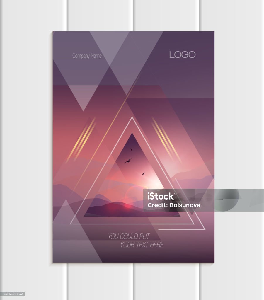 A5 Abstract Design Vector Brochure A5 Or A4 Format Abstract Uneven Colorful Shapes Design ...